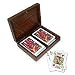 Wood box and playing cards, 'Full House' Image