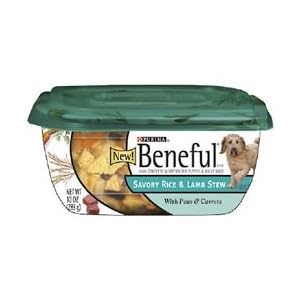 Beneful Prepared Meals Savory Rice and Lamb Stew with Peas and Carrots Dog Food Tubs
