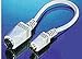 Euronetwork Keyboard Adaptor PS2-AT, 6 Pin Mini Din Male - 5 Din Female, 0.15m