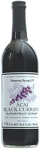 Sonoma Syrup Co. Acai Black Currant Superfruit Syrup 12.7 Oz Bottle 2 Pack (2)