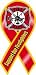 Support Firefighters Ribbon Magnets