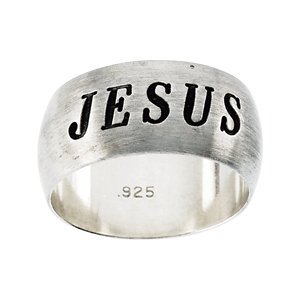 Genuine IceCarats Designer Jewelry Gift Sterling Silver Antiqued Hr Jesus Ring. Antiqued Hr Jesus Ring In Sterling Silver Size 7
