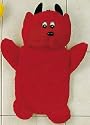 Red Devil HOT Water Bottle Plush Heat Pack Kids Spa