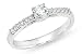 1/2 Carat Diamond 14K White Gold Bridal Engagement Ring