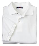 NEW JERZEES 65-Ounce Pique Knit Sport Shirt White-4XL