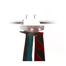 <b>Motorized Revolving Tie Rack - White</b>
