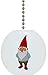 Gnome with Red Boots Solid CERAMIC Fan Pull