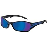IMAGE OF Safety Glasses - Tribal - Onyx/Blue Tattoo Frame - Clear Anti-Fog Lens