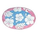 ALOHA RUG/MAT - SKIM BOARD 24X36 PINK BLUE HAWAII