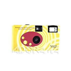 Adorama One Time Use Disposable Camera with Flash, 27-Exposure, 400 ISO Film by 