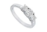 Three Stone Diamond Engagement Ring : Platinum - 1.00 CT Diamonds