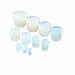 Versilic DX263021-20 Silicone European Stopper, 22mm Top Diameter, 17mm Bottom Diameter, 21D Size, 25mm Height (Pack of 20)
