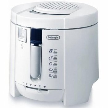 1kg Capacity Compact Deep Fryer With Viewing Window - White