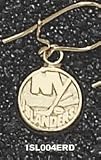 New York Islanders 14K Gold Dangle Earrings