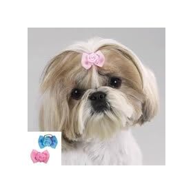 Daisy Hair Ribbon Bow (1Blue, 1Pink, 1 Lilac) (PEDS)(DT136)