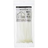 （まとめ） オーム電機 幅広ロックタイ 200mm 白 WLT-200W50WH 1袋（50本） 【×20セット】