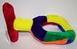 Classic Pet Products T O-Ring Puller Multicolor Large Plush Dog Toy