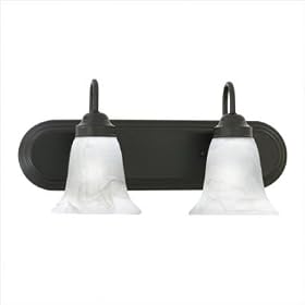 Homestead Vanity Light in Painted Bronze - Energy Star