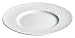 Apilco Aqua 6.3-Inches Flat Plate, White Embossed