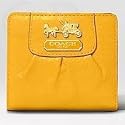 Coach Madison Leather Small Wallet Purse 41972 Ginger
