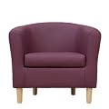 Nicole Tub Chair in Plum