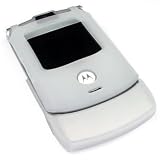 Motorola Razr V3 V3c V3i V3m Silicon Skin Case - White/clear