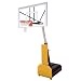 First Team Fury Nitro Portable Basketball Hoop with 60 Inch Glass Backboard