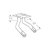 Music City Metals 75062 Zinc Plated Steel Twin Venturi Replacement for Select Great Outdoors Gas Grill Models