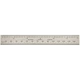 Starrett B150-36 Combination Square Blade With Inch and Millimeter Graduations, Sets And Bevel Protractors, 19mm Width, 2mm Thickness, 150mm Size