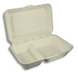 Stalkmarket 1000ml, 2-Partition Food Container, 250-Count Case