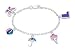 Childrens Silver bracelet: Sterling silver diamond