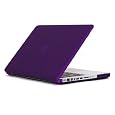 Speck Products See Thru Satin, Soft Touch Hard Shell Case, for 13-inch MacBook Aluminum Unibody/Black Keyboard MB13AUSAT-PUR-D (Purple) - DOES NOT FIT WHITE MACBOOK