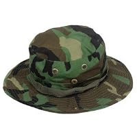 Fishing Hunting Army Marine Bucket Jungle Cotton Military Boonie Hat Cap Woodland Camo by Mrsight