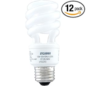 Sylvania 29149 13-Watt 120-Volt Compact Fluorescent MiniTwist Lamp with Medium Base, Warm... by Sylvania