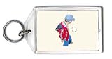 A Boy Plays Soccer Keychain