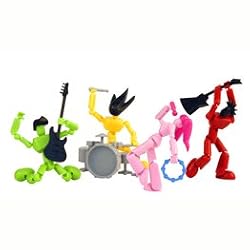 Stikfas Mega Pack Deluxe Action Figure Kit Mixed Body Type The Stikers Band
