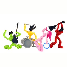 31BC8GqQtIL Stikfas Mega Pack Deluxe Action Figure Kit Mixed Body Type The Stikers Band