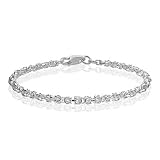 Sterling Silver Round Byzantine Bracelet 7