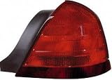 99-05 FORD CROWN VICTORIA TAIL LIGHT RH (PASSENGER SIDE), With 2 Bulbs, Black Molding, Exc. Sport Model (1999 99 2000 00 2001 01 2002 02 2003 03 2004 04 2005 05) 11-5371-91 YW7Z13404AA