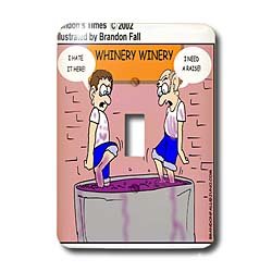 Londons Times Funny Food Coffee other Digestibles - Disgruntled Winery Workers - Light Switch Covers - single toggle switch