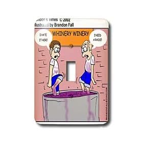 Londons Times Funny Food Coffee other Digestibles - Disgruntled Winery Workers - Light Switch Covers - single toggle switch
