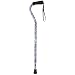 Duro-Med Aluminum Adjustable Cane with Offset Handle, Purple Flower