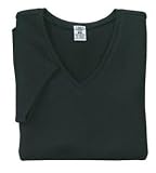 NEW Port Authority - Ladies V-Neck T-Shirt Black-XS