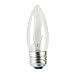 Bulbrite KR25ETC/32 25W Krystal Touch Torpedo Chandelier Bulb (B10), Medium Base