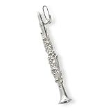 Bijou musique pendentif en argent : clarinette