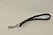 Dean & Tyler Short Handle Leather Dog Leash - 1 Ft Long By 3/4 Width - Stainless Steel Snap - Black - Absolute Control - Made in Europe!!!