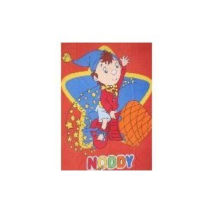 Noddy Rocket Fleece Blanket, Kids Room Bedding by 