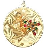 Angel Holding Horn of Plenty, 14K Gold Charm