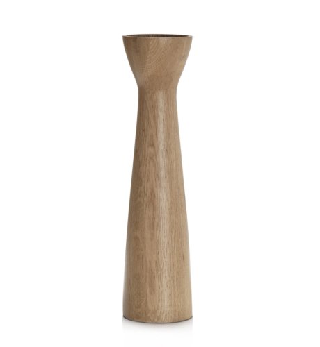 Tall Oak Candle Holder