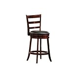 Homelegance Shapel Ladder Back Barstool, 24-Inch